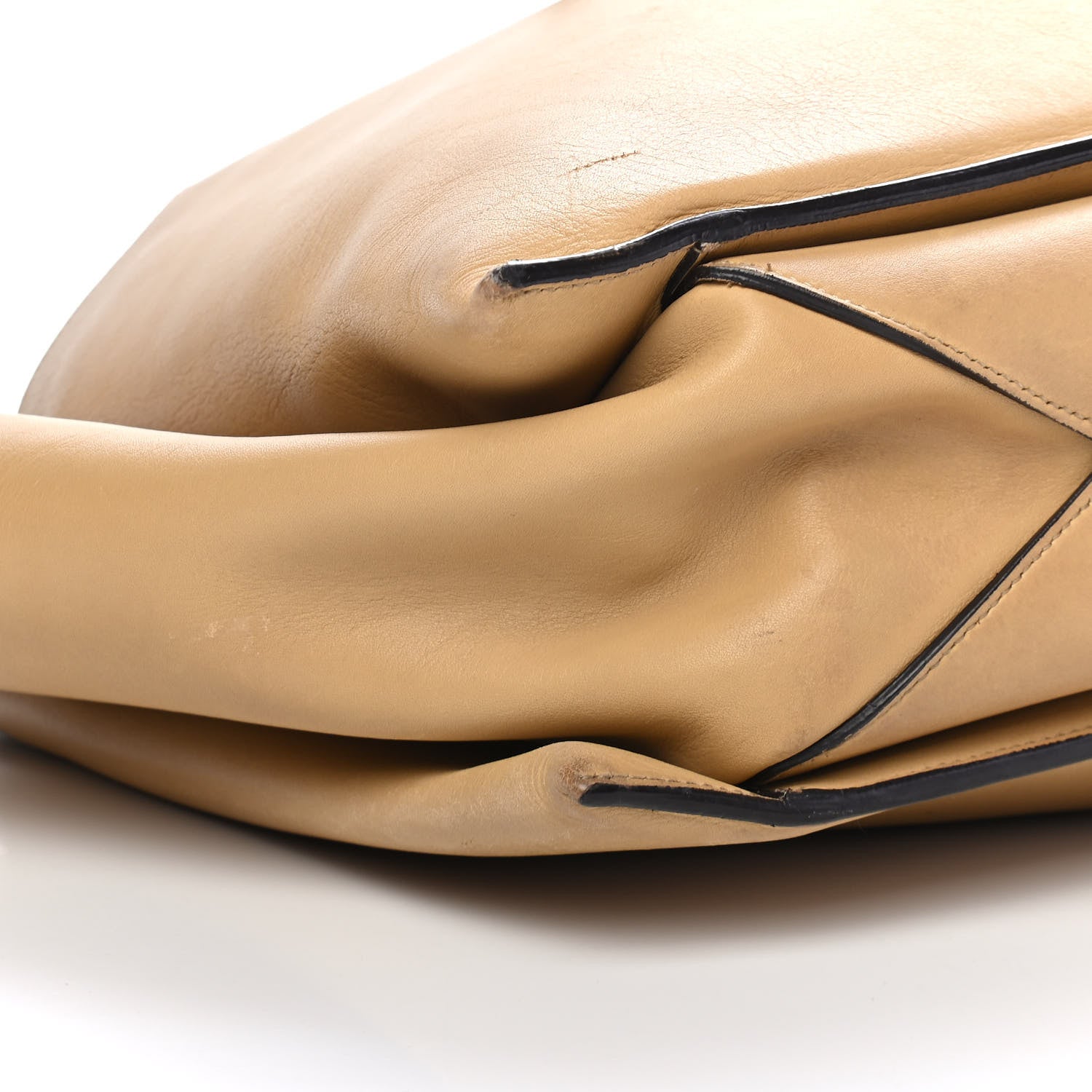 Celine Supple Natural Calfskin Medium Tri-Fold Bag Sand 7 of 19