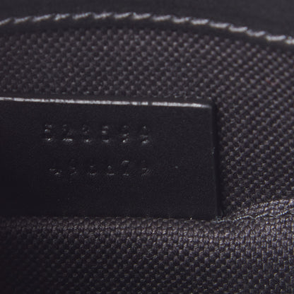 Gucci GG Supreme Monogram Web Small Flat Messenger Bag Black Grey 10 of 10
