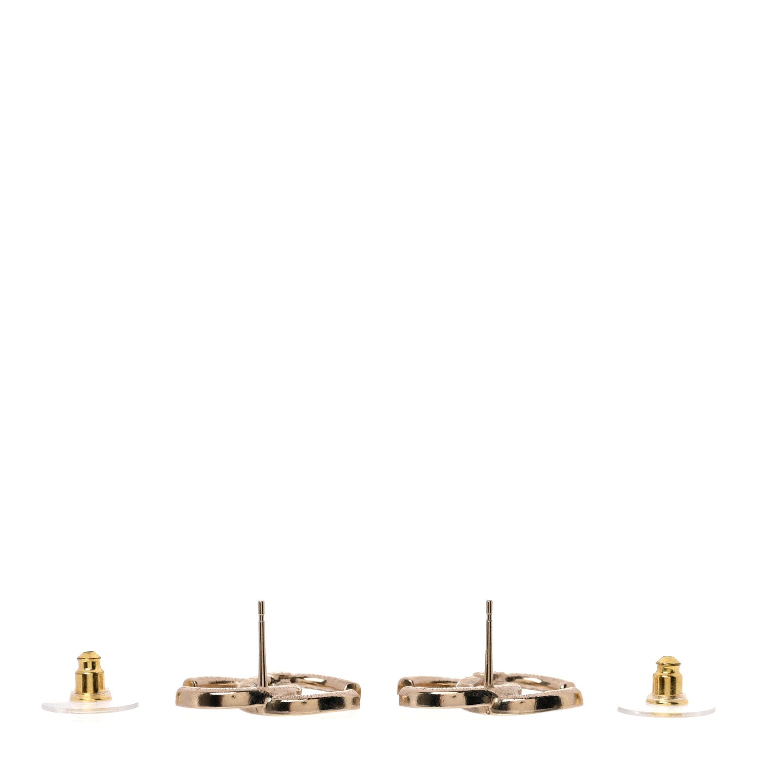 Chanel Crystal Large CC Earrings Gold 3 of 5