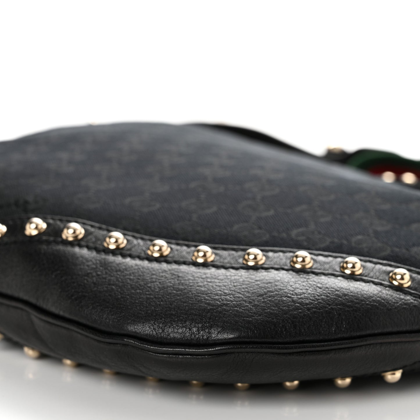Monogram Pelham Studded Shoulder Bag Black