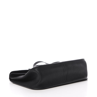 Hermes Taurillon Clemence Halzan 31 GM Black 7 of 14