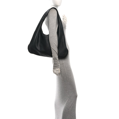 The Row Grained Calfskin Medium Everyday Shoulder Bag Bottle Green 2 of 9