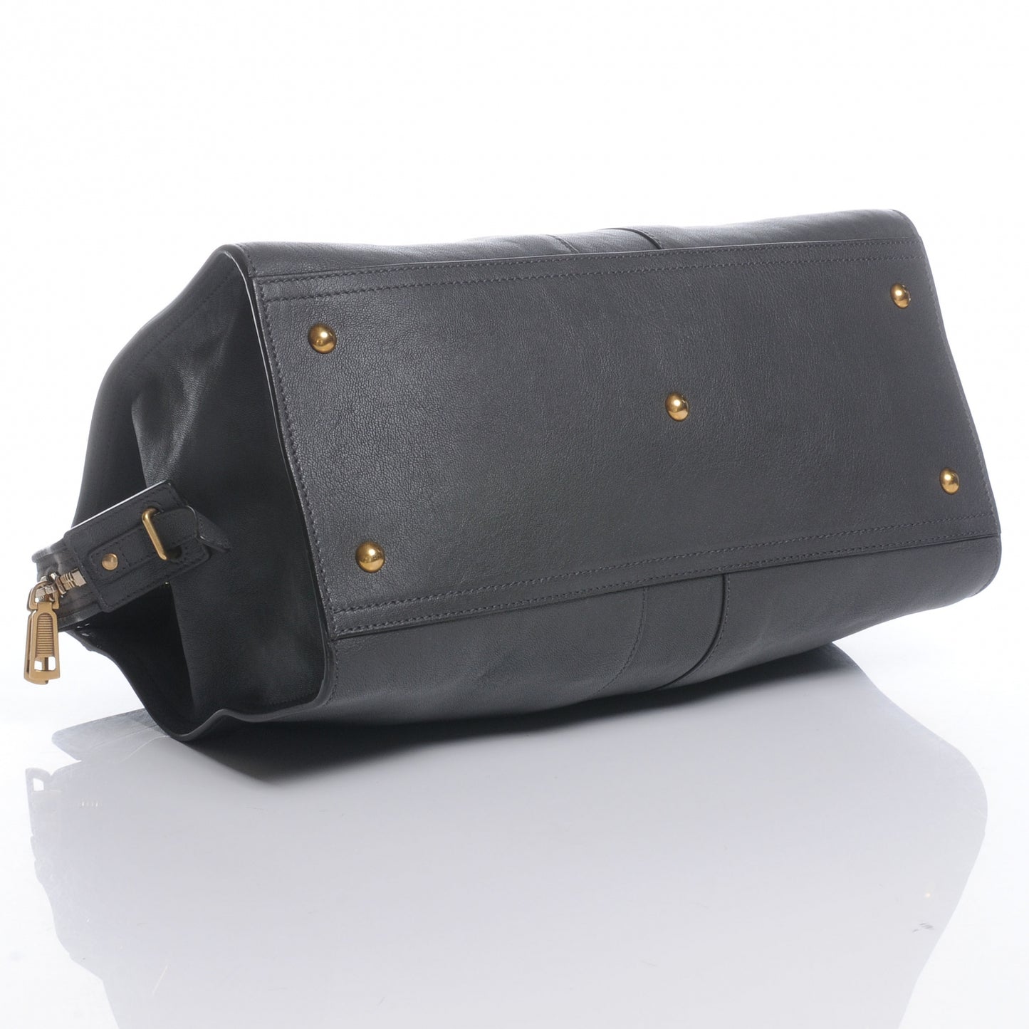 Leather Medium Cabas Chyc Grey