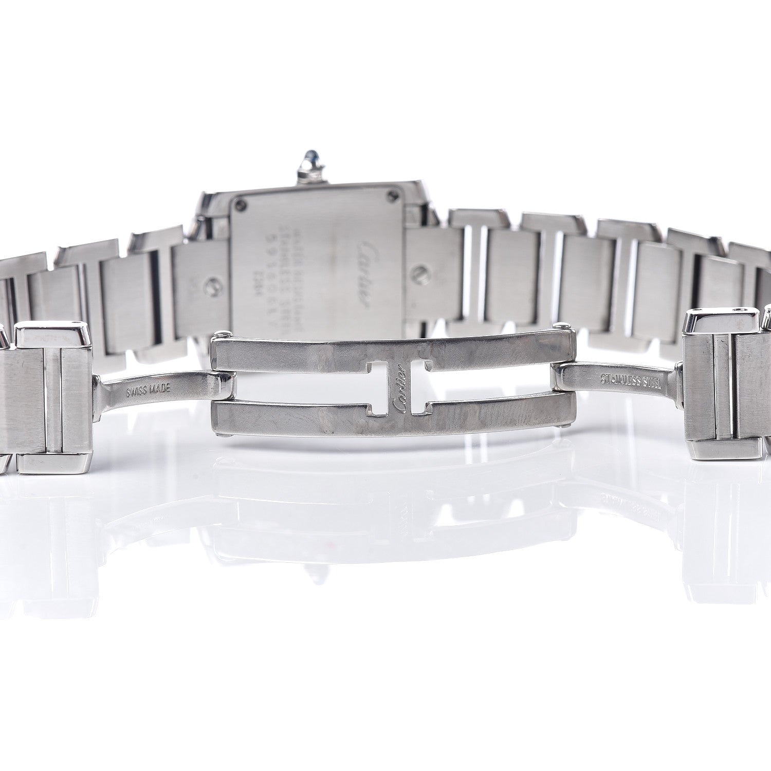 Cartier Stainless Steel 20mm Tank Francaise Quartz Watch 6 of 8