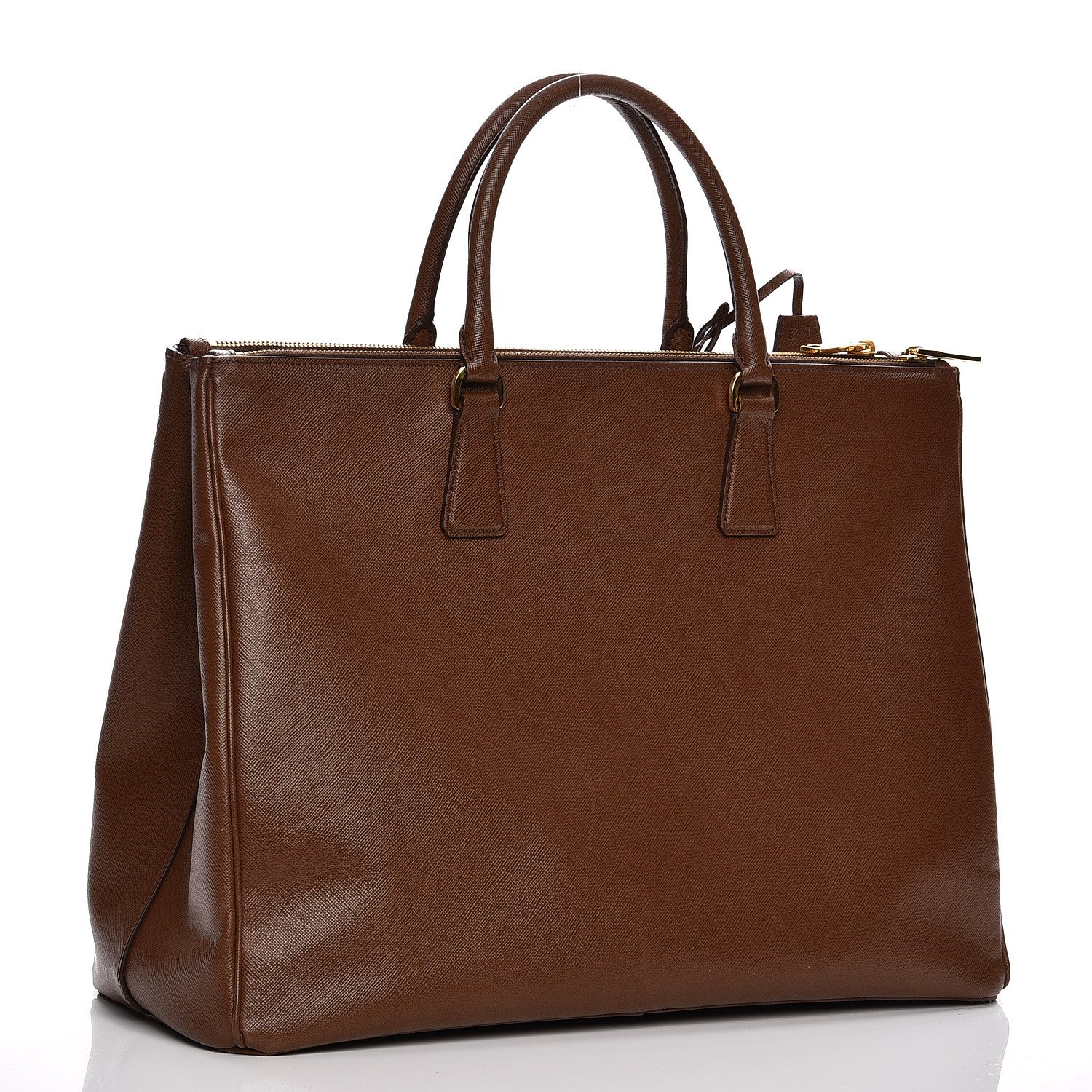 Prada Saffiano Lux Extra Large Galleria Double Zip Tote Cannella 3 of 13