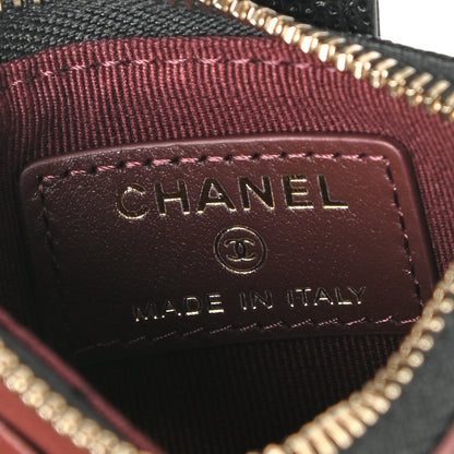 Chanel Caviar Quilted Compact Zipped Pocket Wallet Black 6 of 9