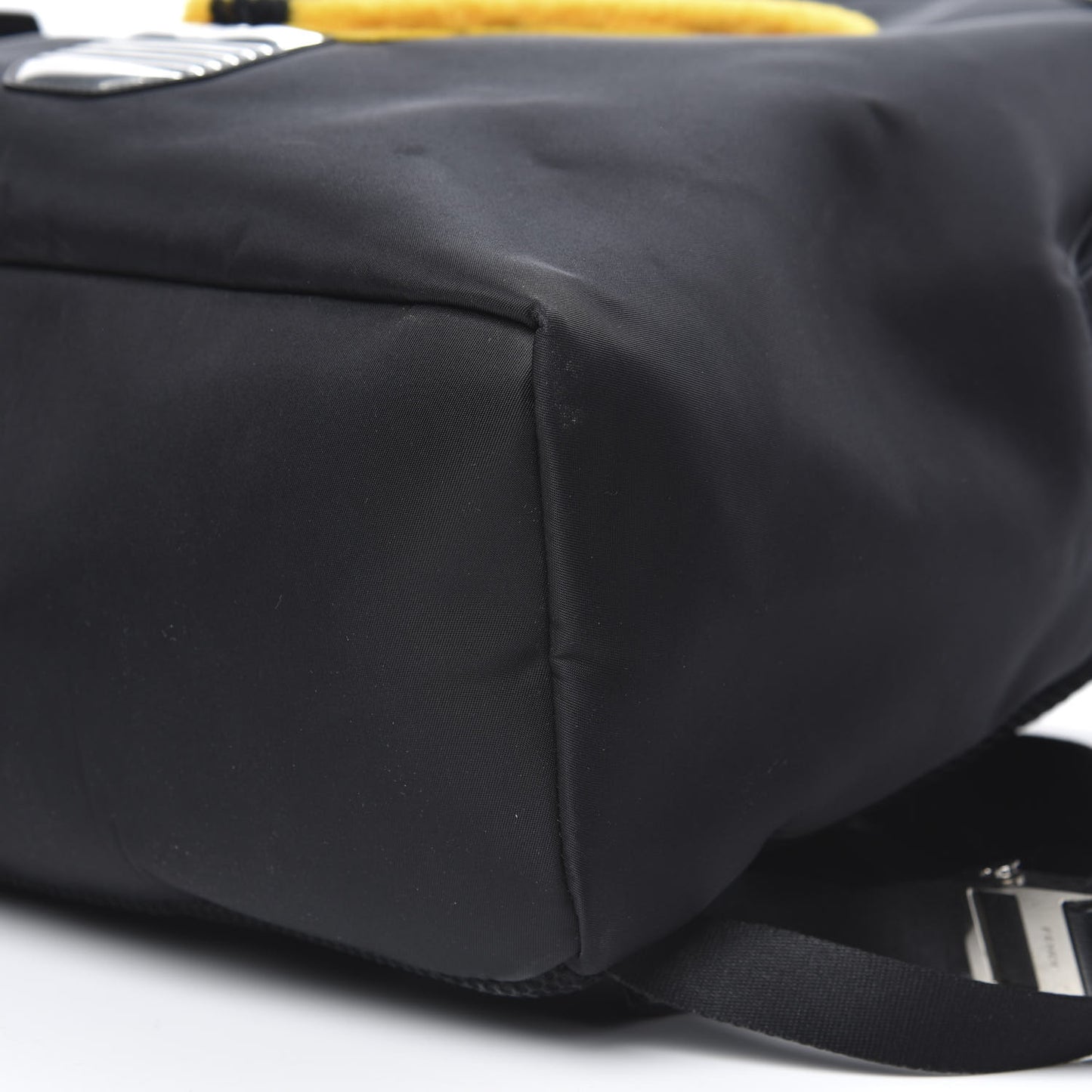 Nylon Shearling Vitello Elite Lightbulb Backpack Black Narciso