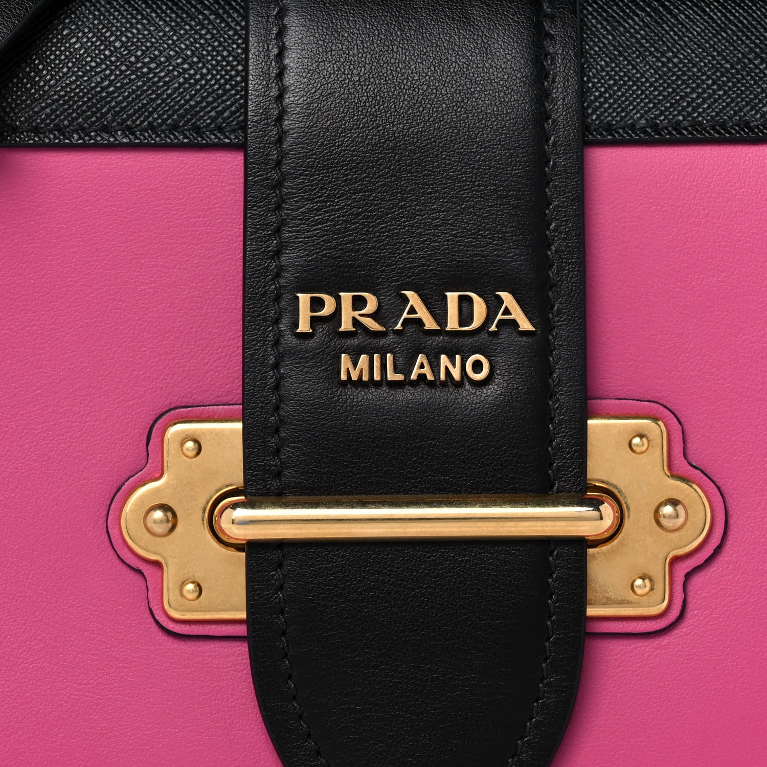 Prada City Calf Saffiano Cahier Bag Fuxia Black 7 of 11