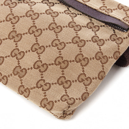 Gucci GG Monogram Double Pocket Belt Bag Dark Brown 5 of 8