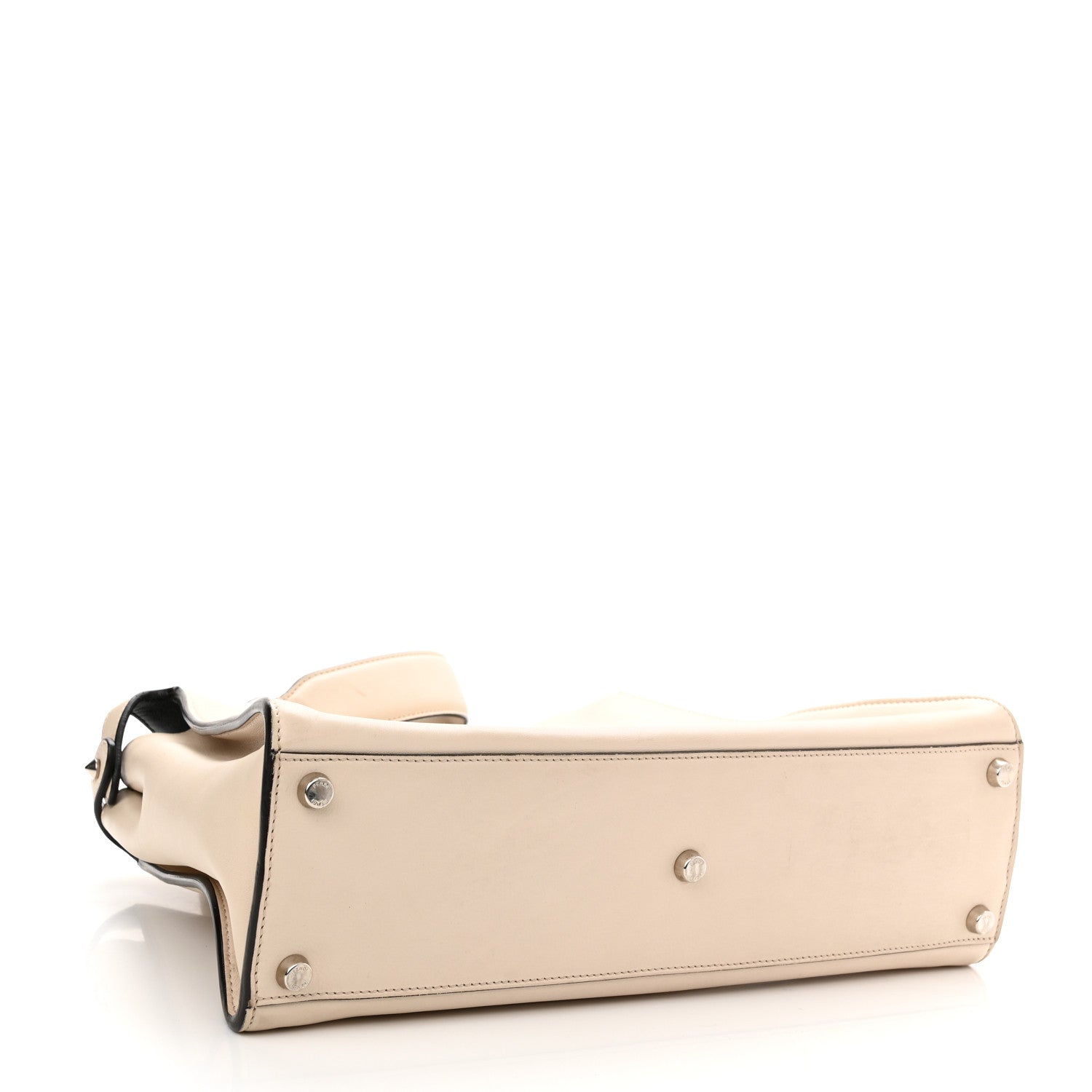 Fendi Vitello Tahiti Burro Large Peekaboo Iconic Essentially Satchel Beige 4 of 15