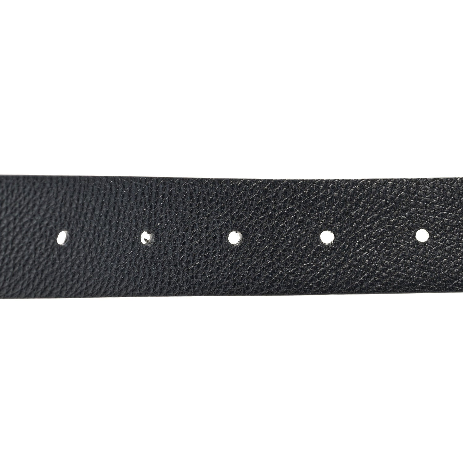 Valentino Garavani Glossy Calfskin Grainy Calfskin Hammered VLogo Reversible 30mm Belt 80 32 White Black 6 of 6