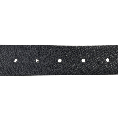 Valentino Garavani Glossy Calfskin Grainy Calfskin Hammered VLogo Reversible 30mm Belt 80 32 White Black 6 of 6