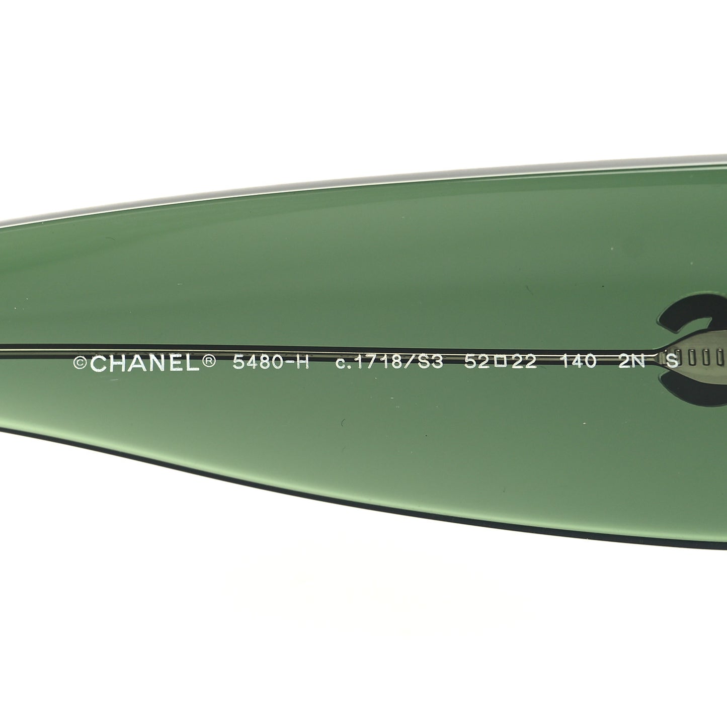Acetate Pearl Rectangle Sunglasses 5480-H Dark Green