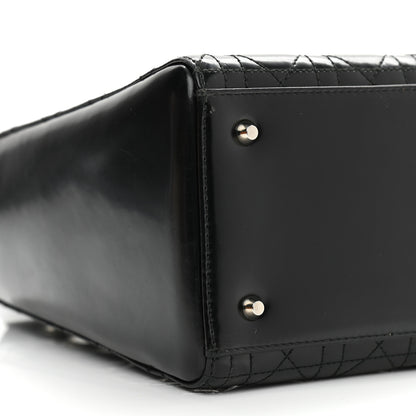Christian Dior Patent Cannage Medium Lady Dior Black 8 of 10