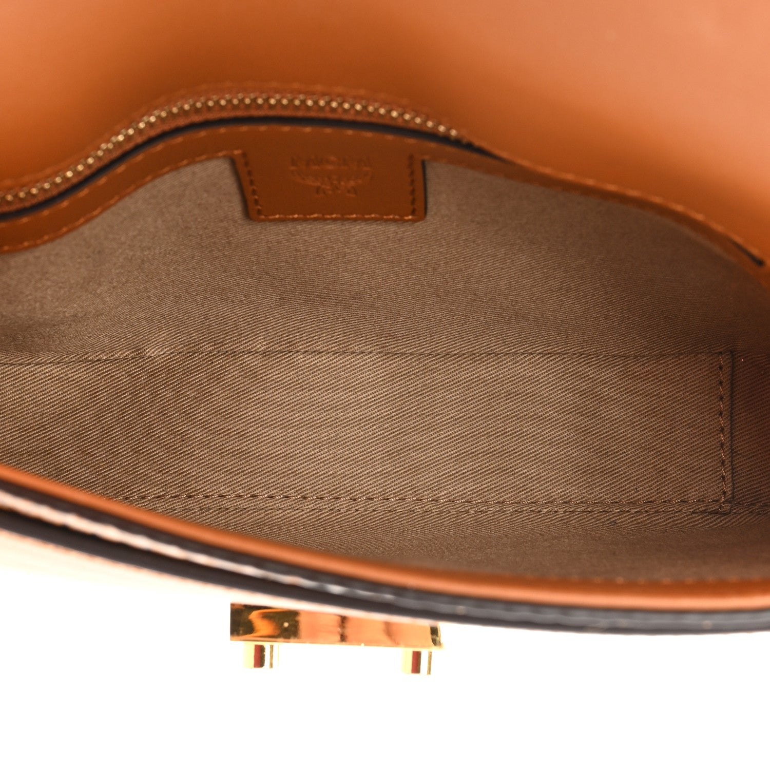 MCM Visetos Small Millie Crossbody Belt Bag Cognac 5 of 9