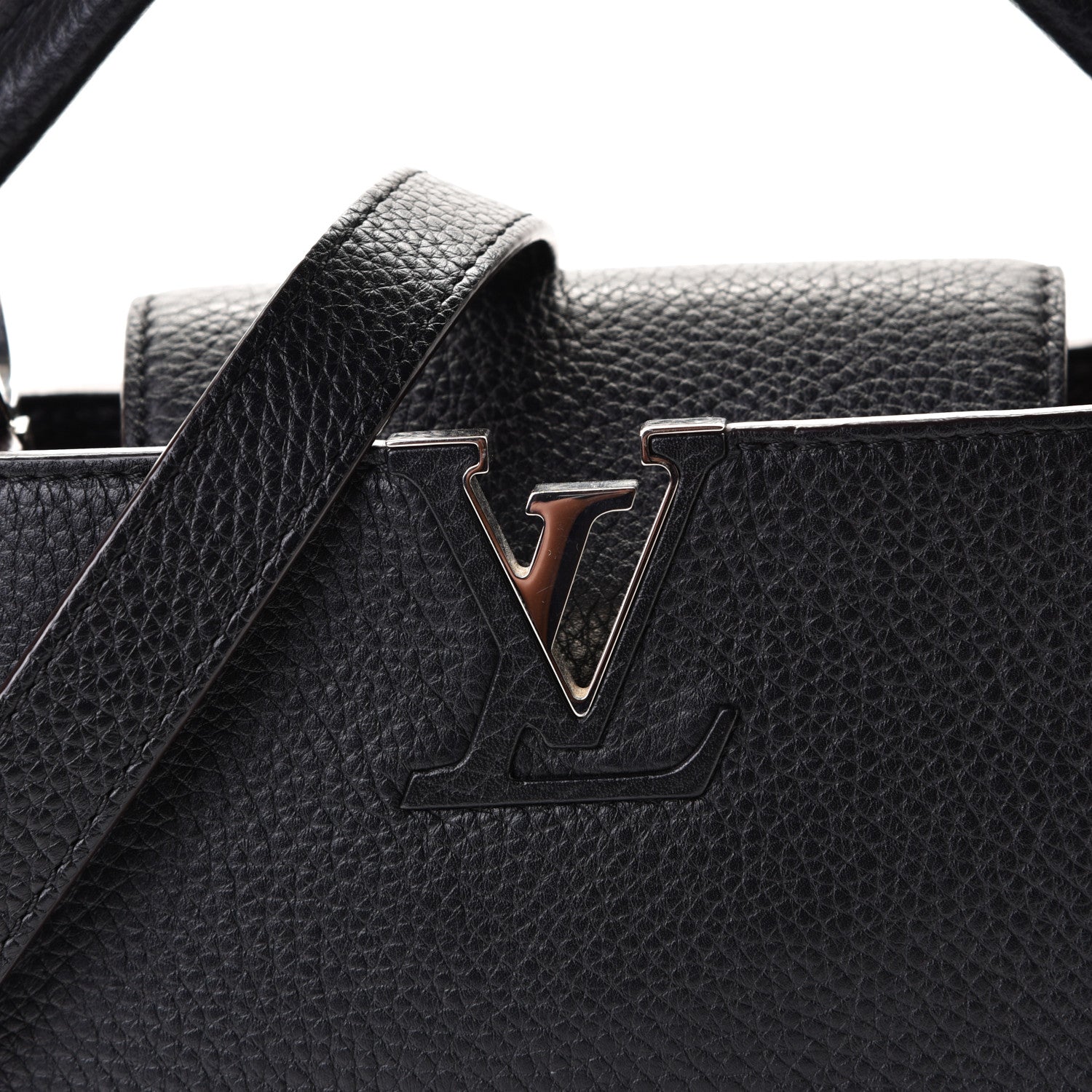 Louis Vuitton Taurillon Capucines BB Black 6 of 7