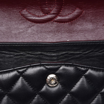 Chanel Lambskin Quilted Medium Double Flap Black 8 of 8