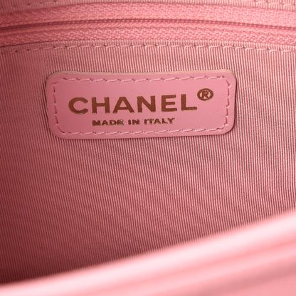 Chanel Caviar Quilted Small Bowler Pink 6 of 7