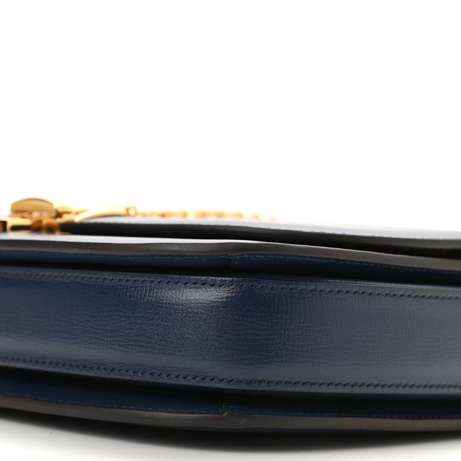 Gucci Azalea Calfskin Small Sylvie 1969 Flap Messenger Bag Blue 10 of 10