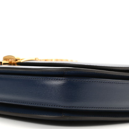 Gucci Azalea Calfskin Small Sylvie 1969 Flap Messenger Bag Blue 10 of 10