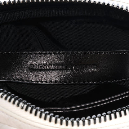Alexander Wang Leather Pebbled Large Fumo Wristlet White 6 of 6