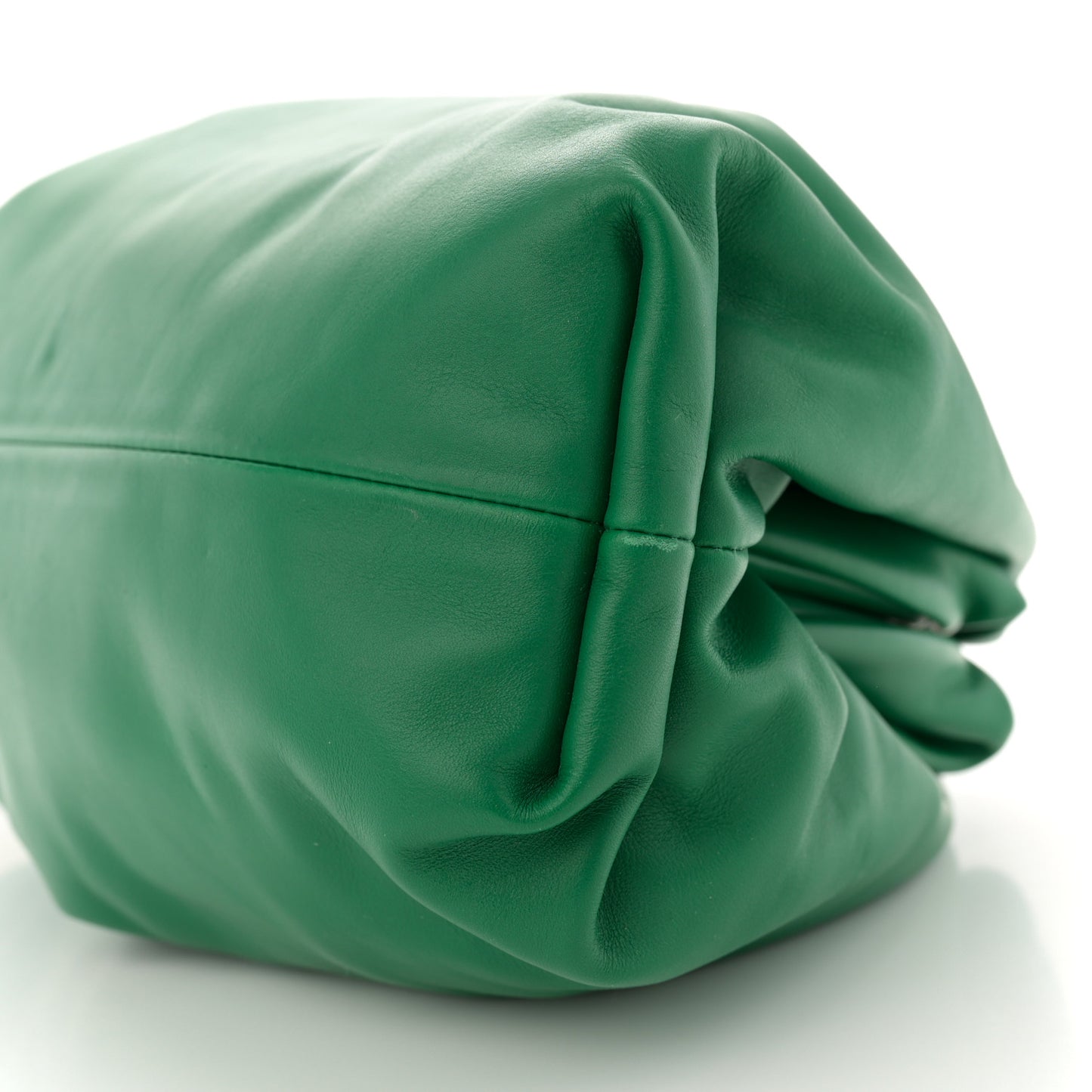 Smooth Butter Calf The Pouch Oversized Clutch Racing Green