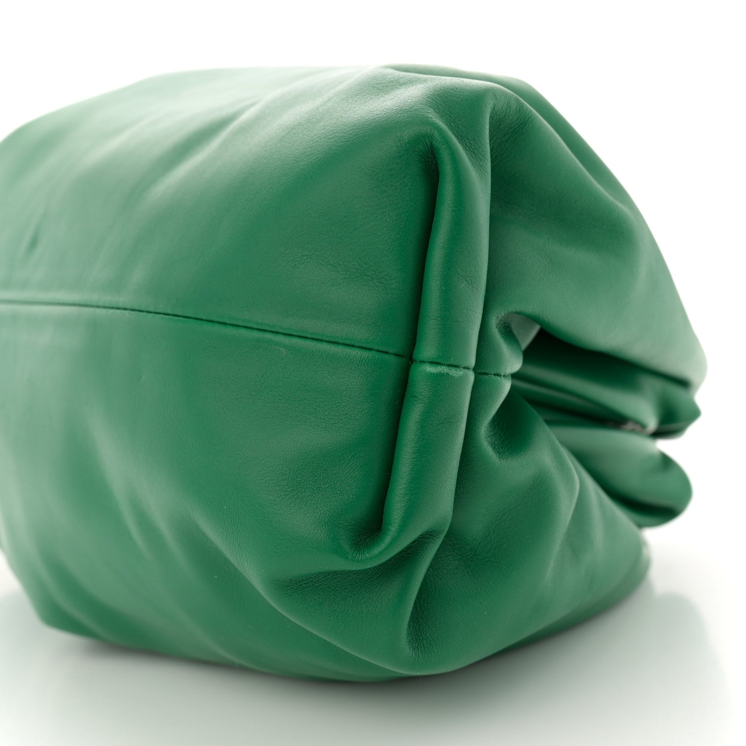 Bottega Veneta Smooth Butter Calf The Pouch Oversized Clutch Racing Green 10 of 12