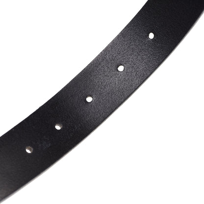 Gucci Margaux Calfskin Studded Interlocking G 30mm Belt 90 36 Black 3 of 6