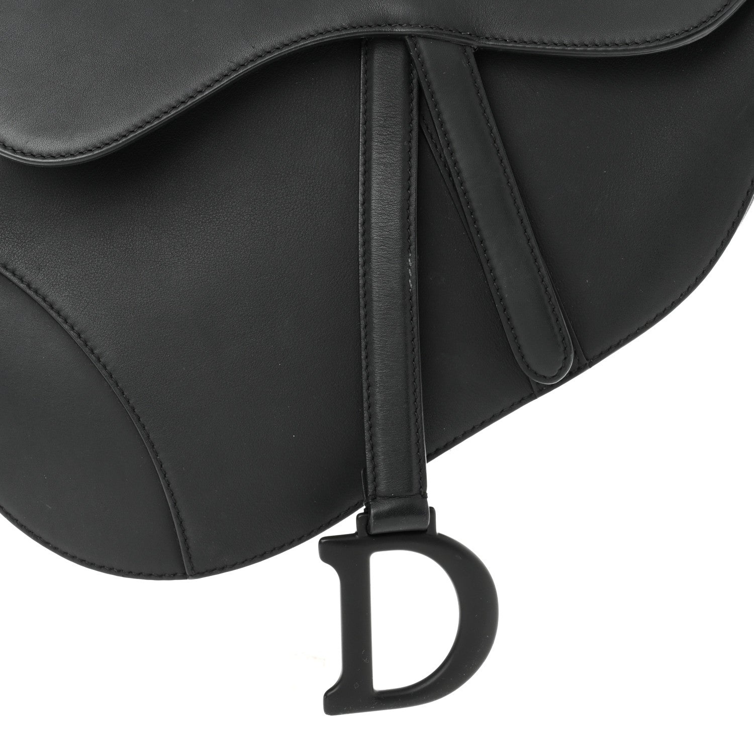 Christian Dior Ultra Matte Calfskin Saddle Bag Black 7 of 10