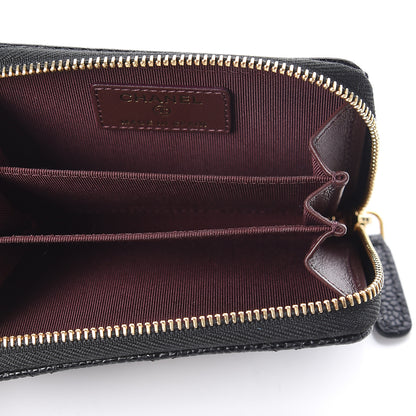 Chanel Caviar Quilted Zip Coin Purse Black 5 of 8