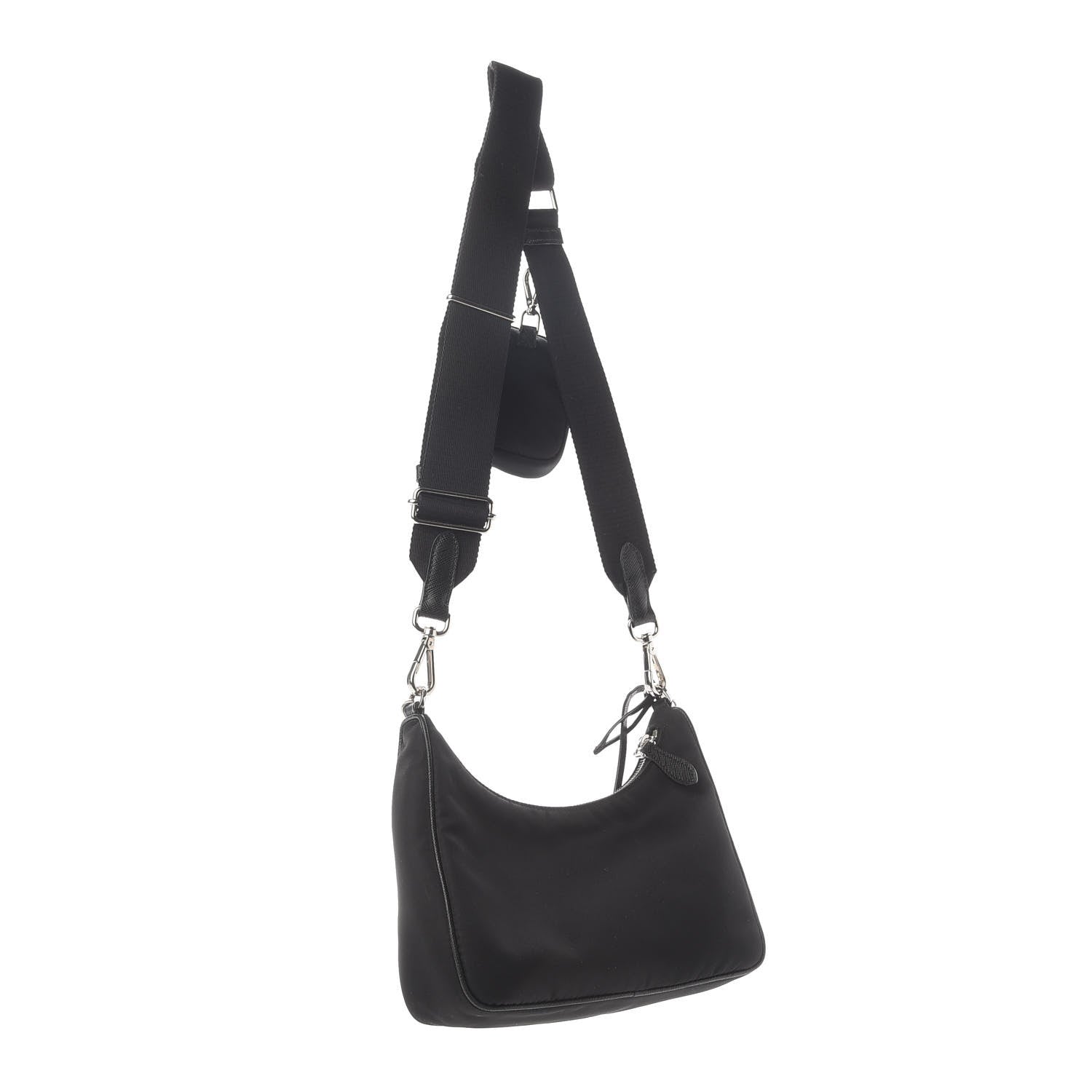 Prada Nylon Re-Edition 2005 Shoulder Bag Black 3 of 10