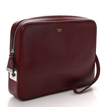 Celine Nappa Calfskin Dragonne Pouch Clutch Rust 3 of 11