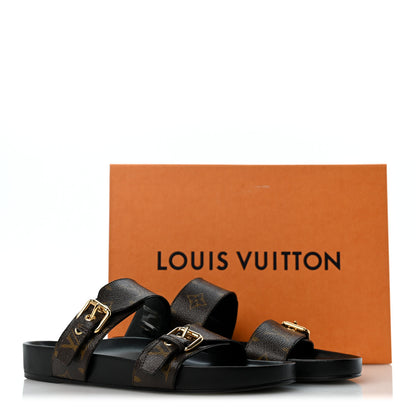 Louis Vuitton Monogram Bom Dia Mule Sandals 40 Black 11 of 11