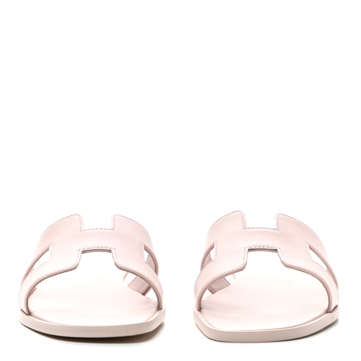Box Calfskin Oran Sandals 38 Rose Pale