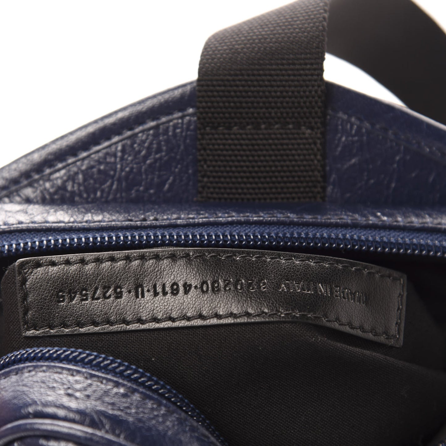 Agneau Logo Explorer Crossbody Messenger Bag Bleu