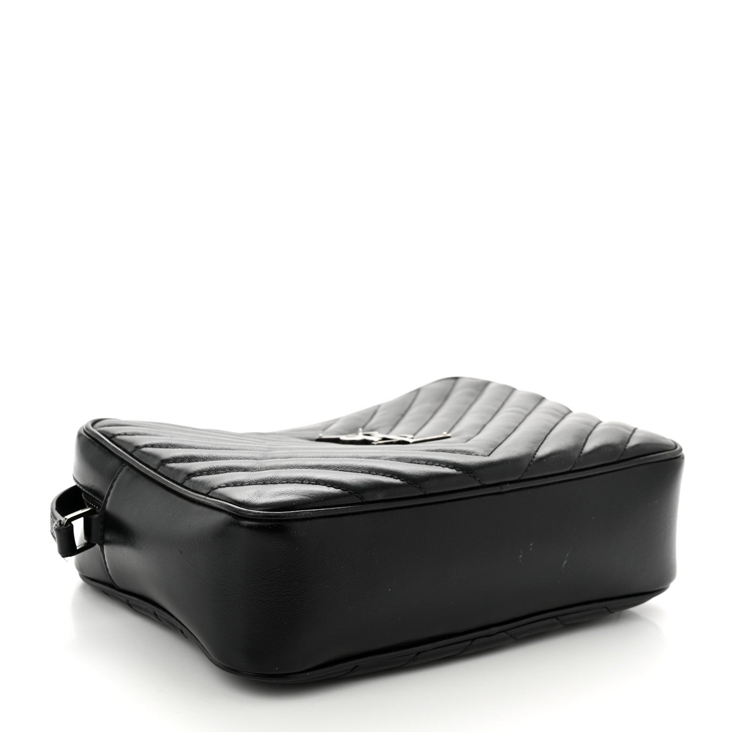 Saint Laurent Calfskin Matelasse Monogram Lou Camera Bag Black 4 of 11