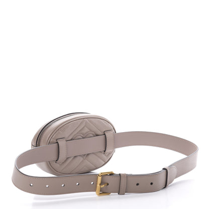 Gucci Calfskin Matelasse GG Marmont Belt Bag 95 38 Porcelain Rose 3 of 11