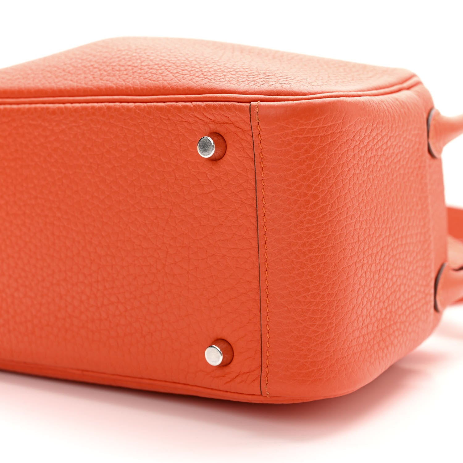 Hermes Taurillon Clemence Mini Lindy 20 Feu 8 of 11