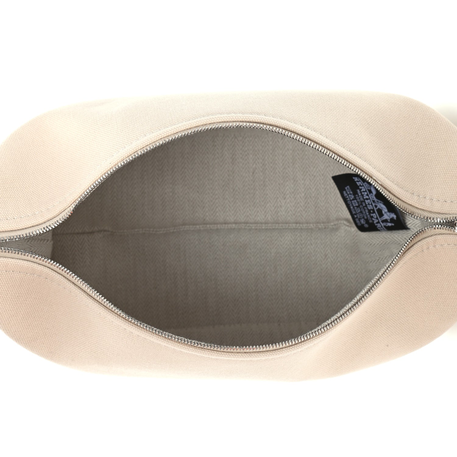 Hermes Canvas Small Bride-A-Brac Pouch Natural 5 of 7
