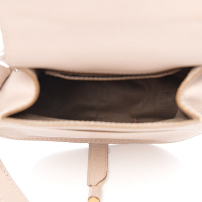 Chloe Calfskin Mini Marcie Round Crossbody Bag Abstract White 4 of 9