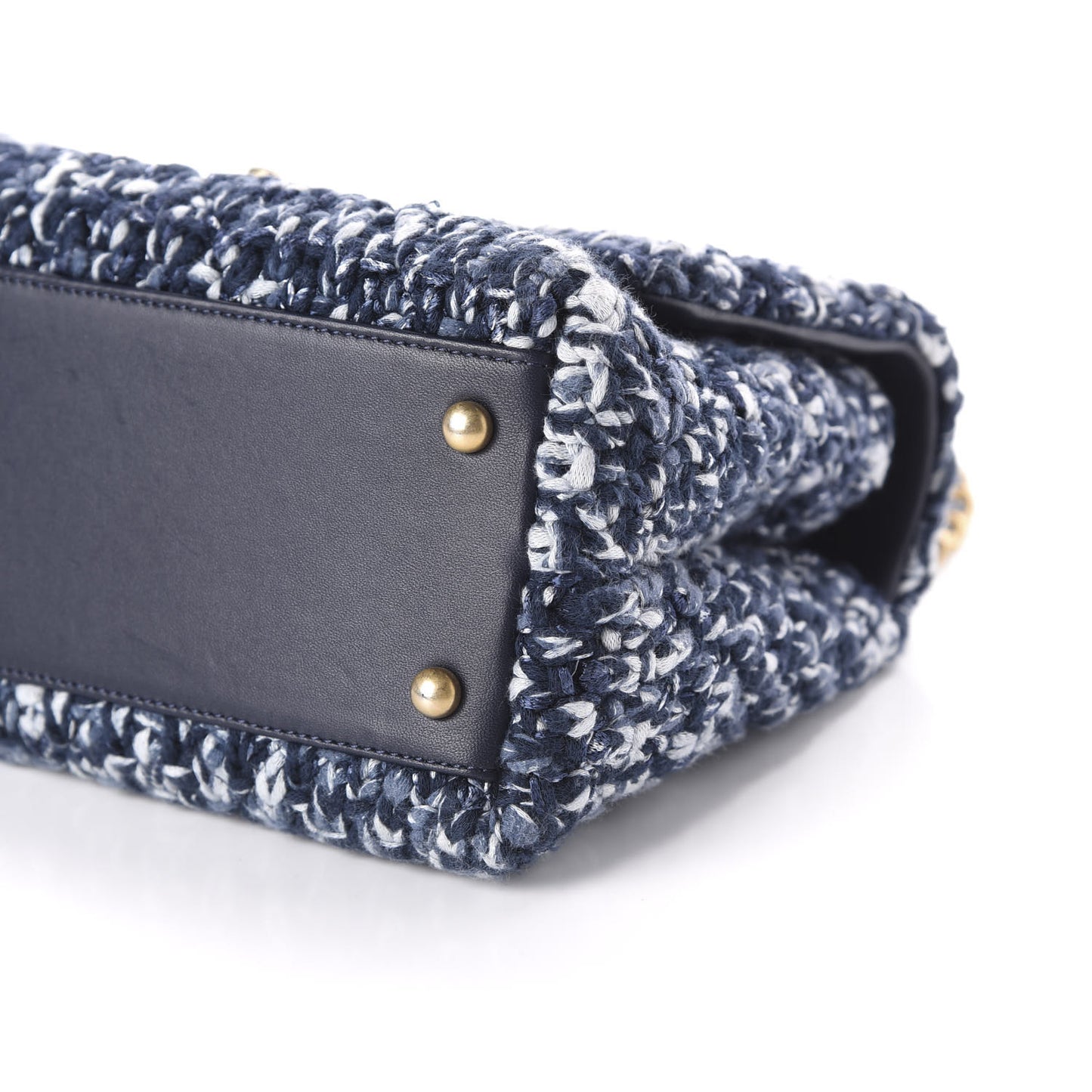 Crochet Small Coco Handle Flap Blue