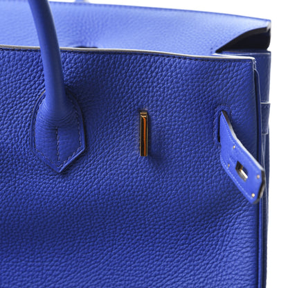 Hermes Togo Birkin 35 Bleu Electrique 19 of 28