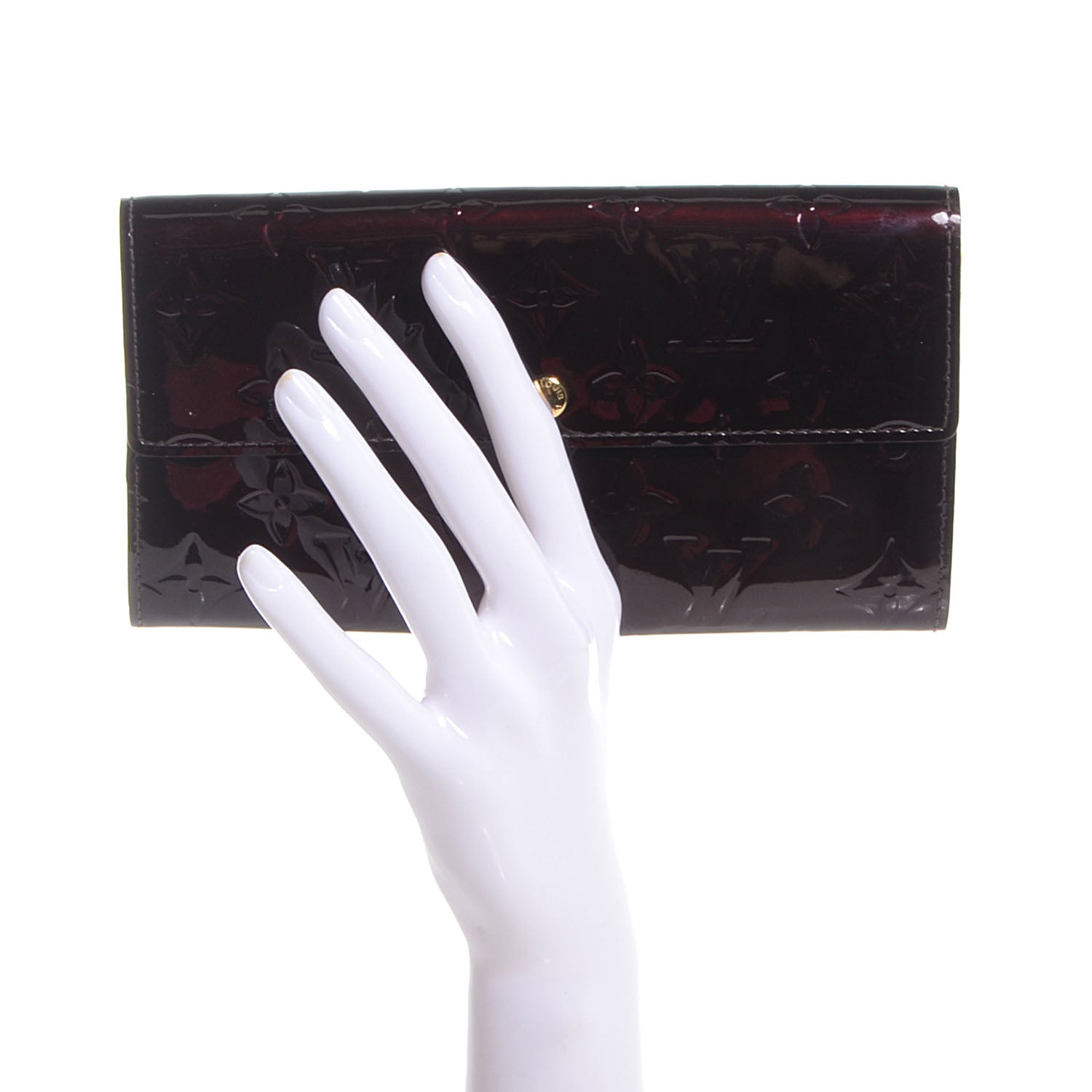 Louis Vuitton Vernis Sarah Wallet Amarante 2 of 7