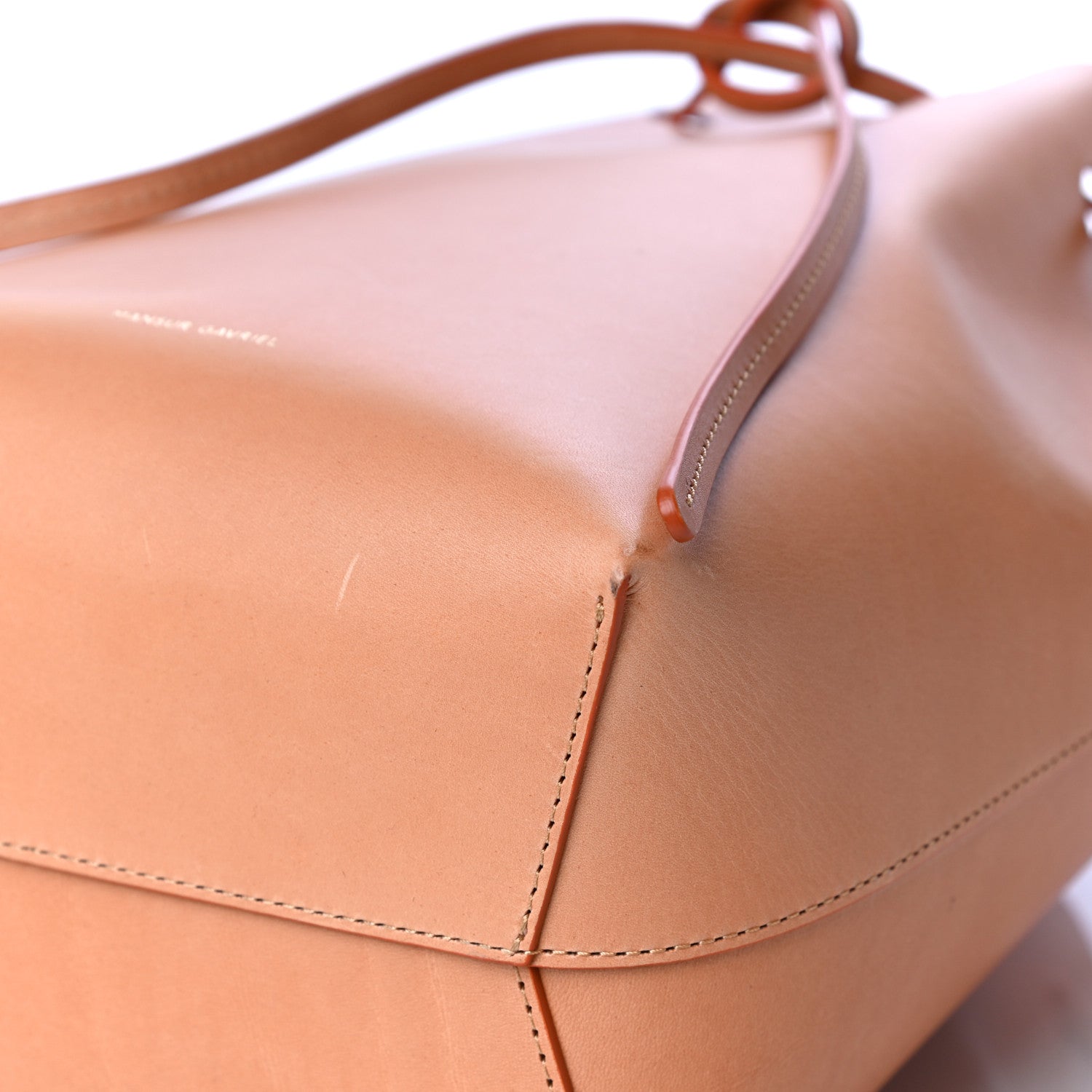 Mansur Gavriel Calfskin Mini Mini Bucket Bag Camello Rosa 9 of 15
