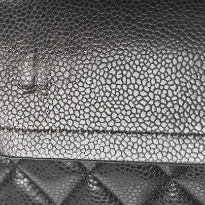 Chanel Caviar Quilted Medium Double Flap Black 10 of 11