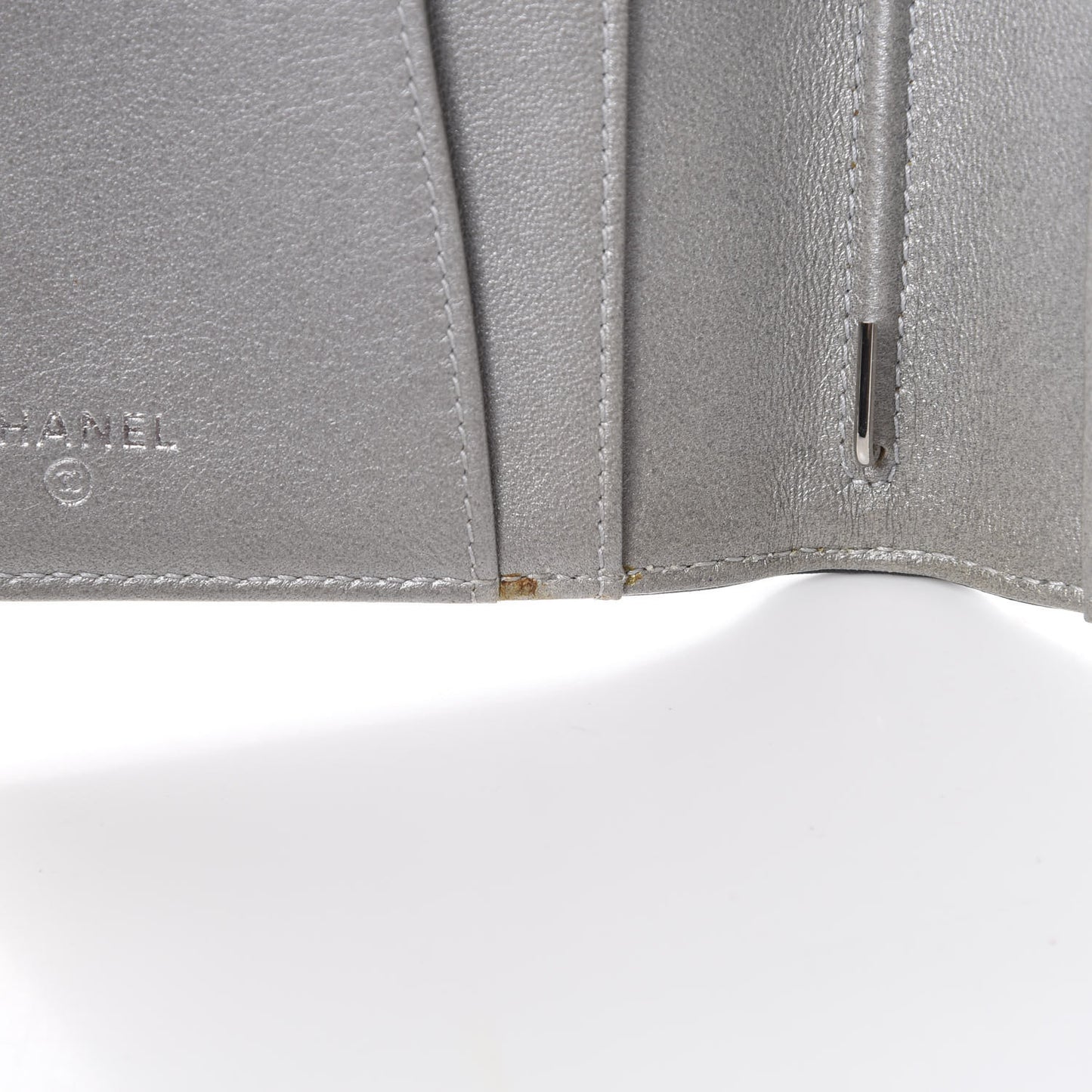 Lambskin Camellia Embossed Medium Agenda Cover Black