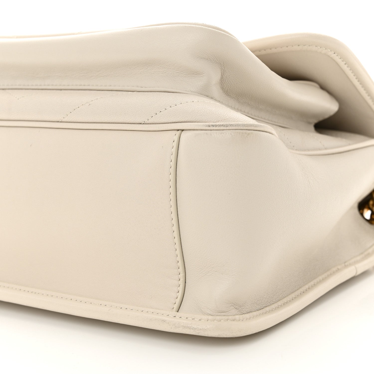 Saint Laurent Lambskin Matelasse Monogram Medium Niki Chain Satchel Crema Soft 10 of 13