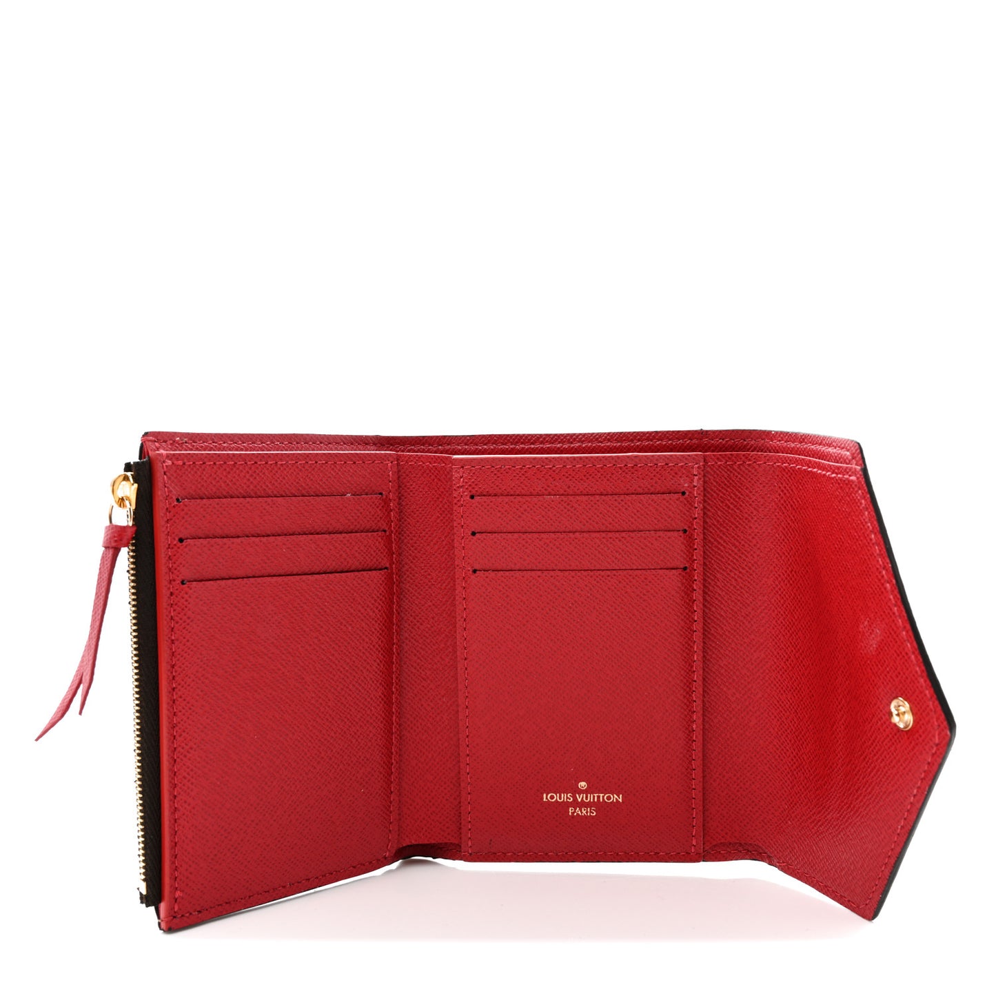 Damier Ebene Victorine Wallet Cherry