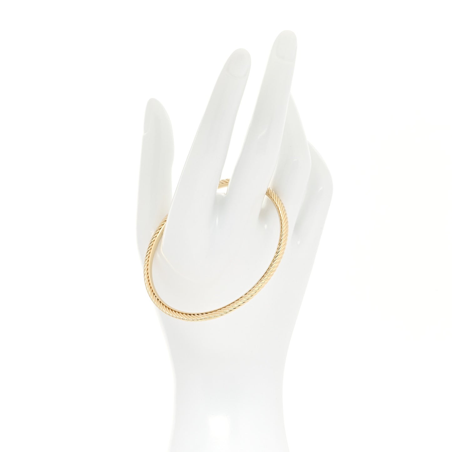 18K Yellow Gold Cable Classics Bangle Bracelet