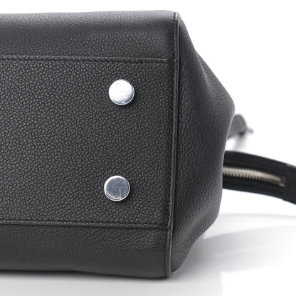 Saint Laurent Grained Calfskin Small Cabas Rive Gauche Black 12 of 12